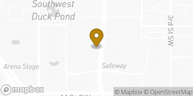 Map showing the location of Subway in Washington, DC 20024