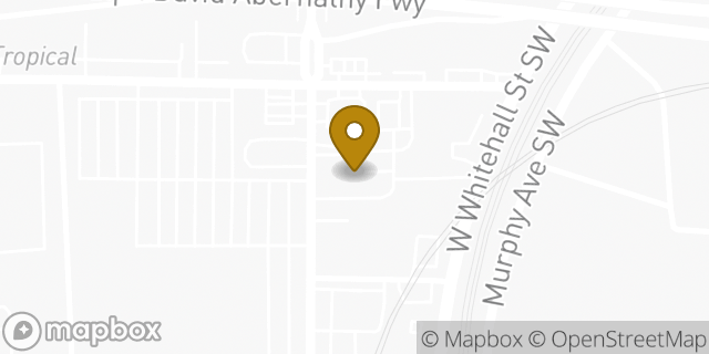 Map showing the location of Foot Locker in Atlanta, GA 30310