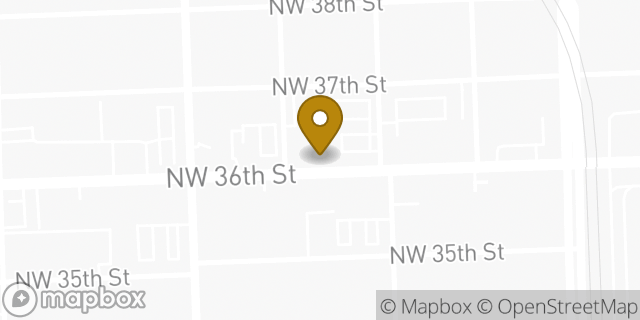 Map showing the location of Bank of America Financial Center in Miami, FL 33142