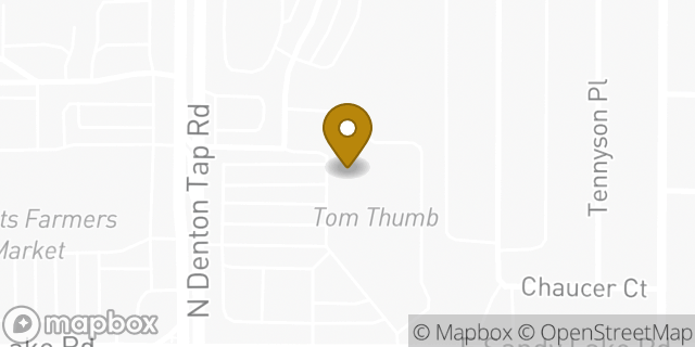Map showing the location of Coinstar in Coppell, TX 75019