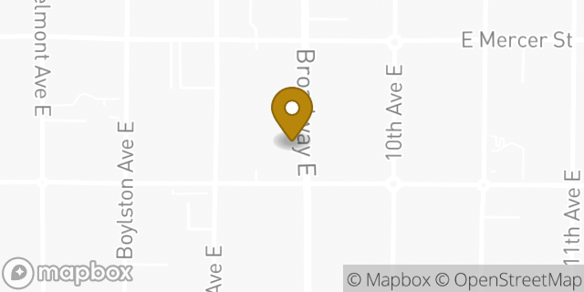 Map showing the location of The UPS Store in Seattle, WA 98102