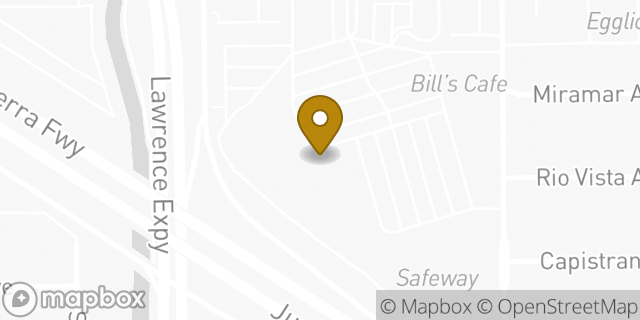 Map showing the location of Marshalls in San Jose, CA 95129