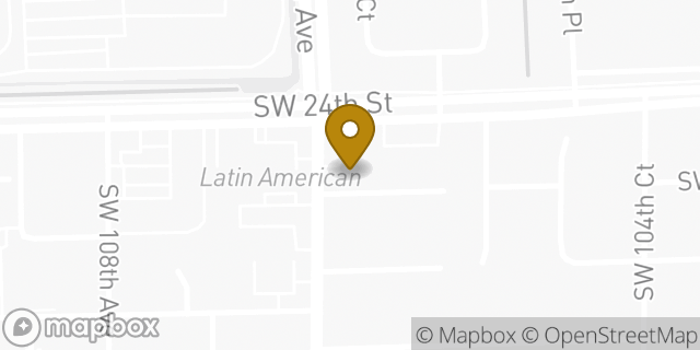 Map showing the location of Amazon Locker - Sliver in Miami, FL 33165