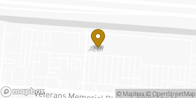 Map showing the location of Aldi in Metairie, LA 70003