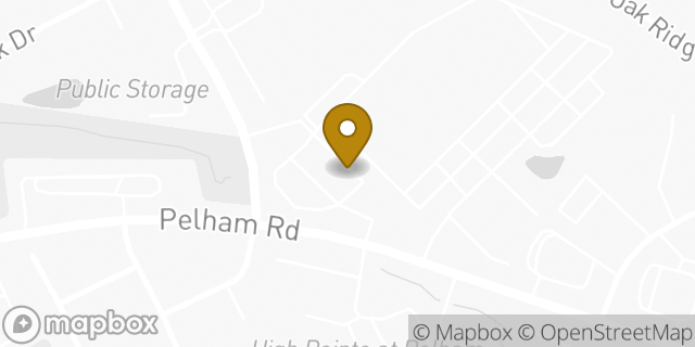 Map showing the location of Amazon Locker - Formicarium in GREENVILLE, SC 29615
