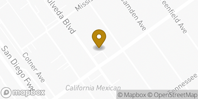 Map showing the location of Amazon Locker - Swirl in Los Angeles, CA 90064