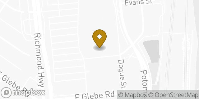 Map showing the location of Starbucks in Alexandria, VA 22305