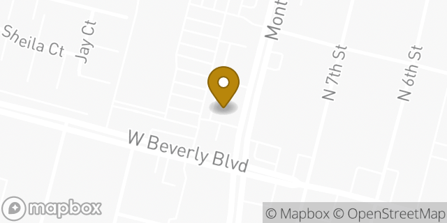 Map showing the location of Baskin-Robbins in Montebello, CA 90640