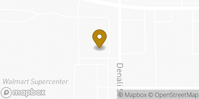 Map showing the location of Baskin-Robbins in Anchorage, AK 99503