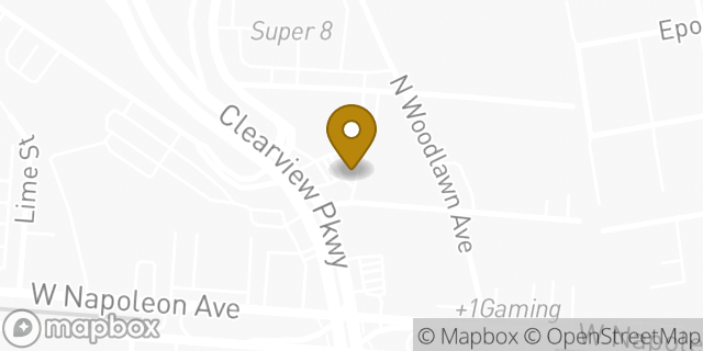 Map showing the location of Amazon Locker - Loop in Metairie, LA 70001