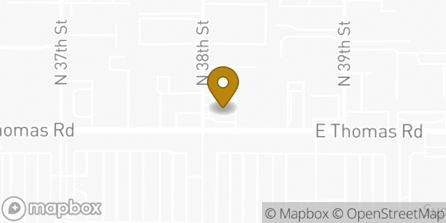 Map showing the location of Coinme in Phoenix, AZ 85018