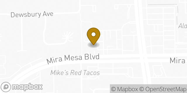 Map showing the location of AutoZone in San Diego, CA 92126