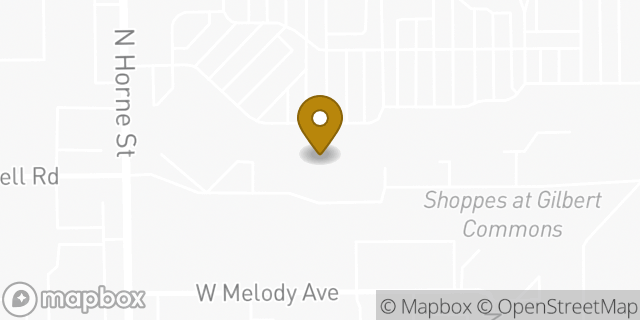 Map showing the location of Amazon Locker - Aristotele in Gilbert, AZ 85233