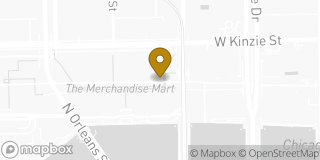 Map showing the location of Starbucks in Chicago, IL 60654