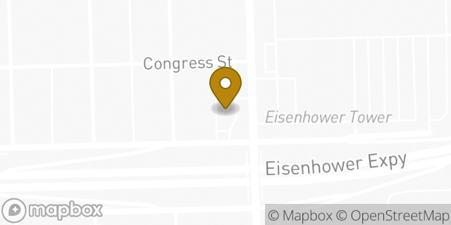 Map showing the location of Starbucks in Maywood, IL 60153