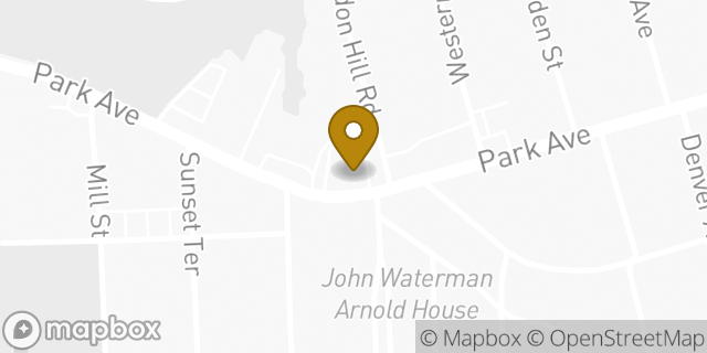 Map showing the location of Dunkin' in Cranston, RI 02905