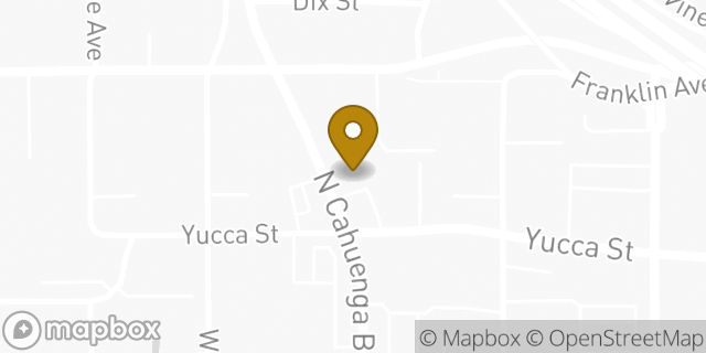 Map showing the location of 7-Eleven in Los Angeles, CA 90028