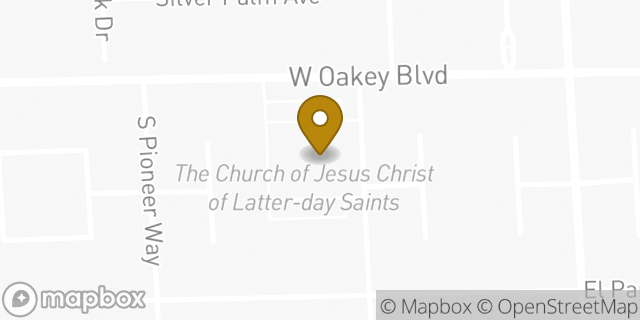 Map showing the location of The Church of Jesus Christ of Latter-day Saints in Las Vegas, NV 89117