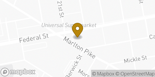 Map showing the location of Amazon Locker - Nigel in Camden, NJ 08105