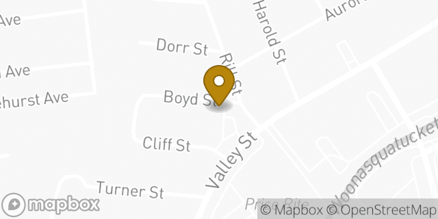 Map showing the location of Amazon Locker - Virtuoso in Providence, RI 02908