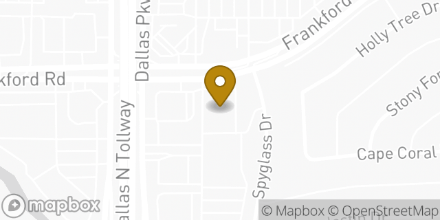 Map showing the location of ATM CVS in Dallas, TX 75287