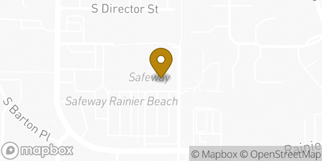 Map showing the location of Starbucks in Seattle, WA 98118