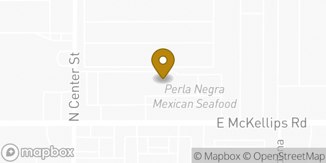 Map showing the location of AutoZone in Mesa, AZ 85201