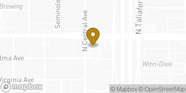 Map showing the location of McDonald's in Tampa, FL 33603