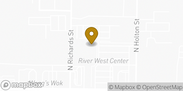 Map showing the location of FedEx ShipSite in Milwaukee, WI 53212