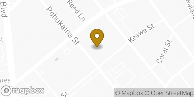 Map showing the location of The UPS Store in Honolulu, HI 96813