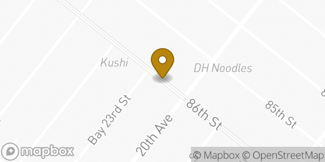 Map showing the location of Starbucks in Brooklyn, NY 11214
