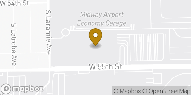 Map showing the location of Hertz in Chicago, IL 60638