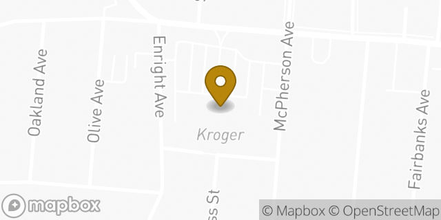 Map showing the location of Kroger in Cincinnati, OH 45205