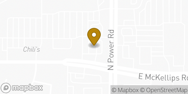 Map showing the location of McDonald's in Mesa, AZ 85215