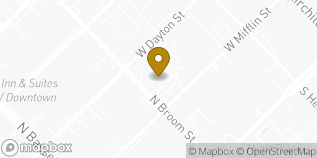 Map showing the location of Coinme in Madison, WI 53703