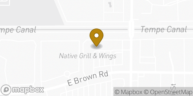 Map showing the location of Subway in Mesa, AZ 85201