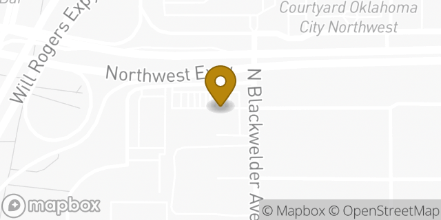 Map showing the location of Amazon Locker - Pia in Oklahoma City, OK 73118