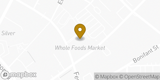 Map showing the location of Whole Foods Market in Silver Spring, MD 20910
