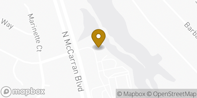 Map showing the location of Starbucks in Reno, NV 89503