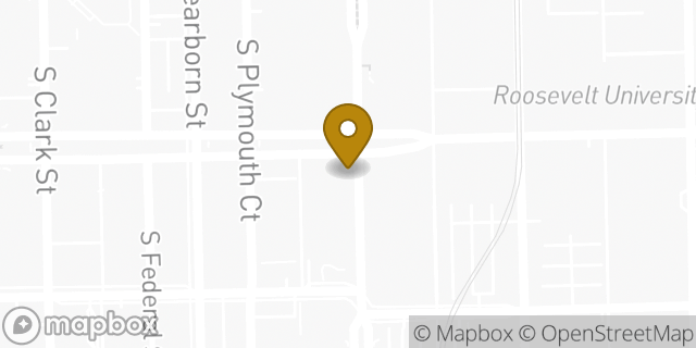 Map showing the location of CVS Pharmacy in Chicago, IL 60605