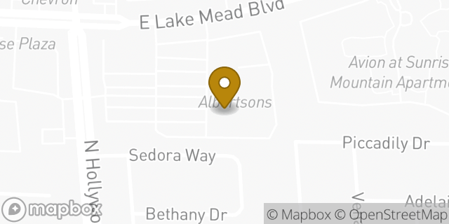 Map showing the location of Albertsons in Las Vegas, NV 89156