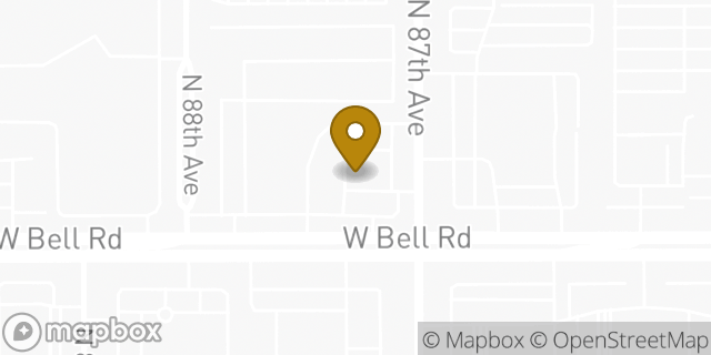 Map showing the location of Amazon Locker - Marcus1 in Peoria, AZ 85382