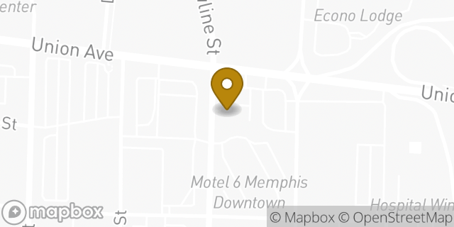 Map showing the location of Amazon Locker - Rama in Memphis, TN 38104