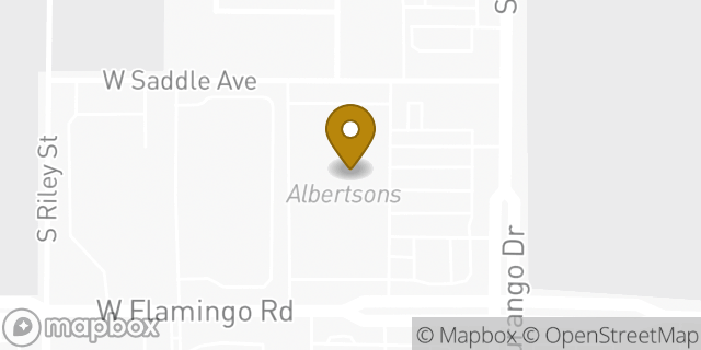 Map showing the location of Albertsons in Las Vegas, NV 89147