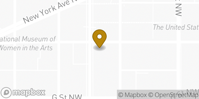 Map showing the location of Starbucks in Washington, DC 20001