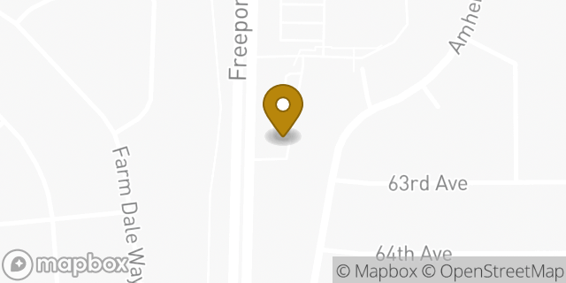Map showing the location of Freeport Blvd in Sacramento, CA 95822