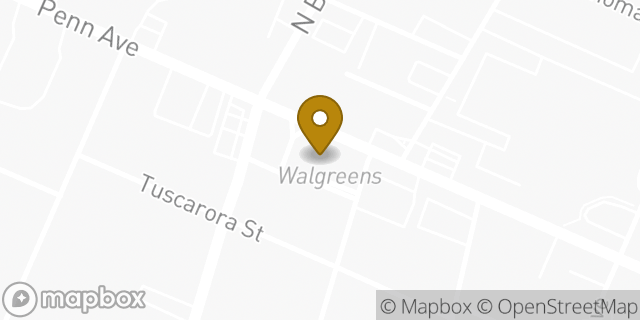 Map showing the location of ATM Walgreens in Pittsburg, PA 15221