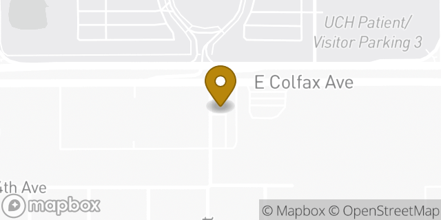 Map showing the location of Starbucks in Aurora, CO 80011
