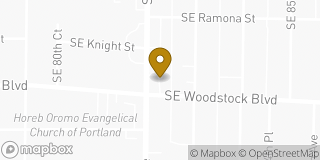 Map showing the location of Enterprise Rent-A-Car in Portland, OR 97266