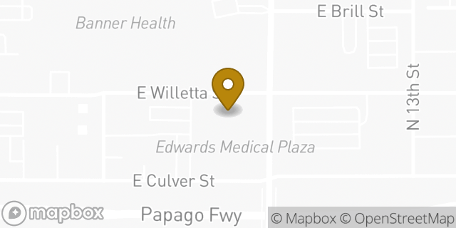 Map showing the location of Banner - University Medicine Metabolic and Bariatric Center: in Phoenix, AZ 85006